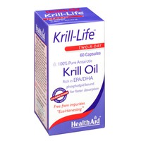 Health Aid Krill-Life 60caps - Συμπλήρωμα Διατροφής για Καρδιά, Χοληστερίνη, Αρθρώσεις, Μνήμη & Μάτια, Χωρίς Επίγευση