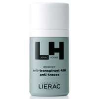 Lierac Homme Deodorant Anti-Transpirant, Anti-Traces 50ml - Αντιιδρωτικό Αποσμητικό 48ωρης Προστασίας Χωρίς Ίχνη