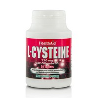 Health Aid L-Cysteine with Vitamin B6 30tabs - Συμπλήρωμα Διατροφής για την Αύξηση του Μεταβολισμού