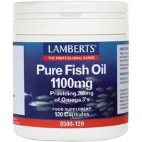 Lamberts Pure Fish Oil 1100mg, 120caps - Συμπλήρωμα Διατροφής για την Ενίσχυση της Λειτουργίας της Καρδιάς, του Εγκεφάλου & της Όρασης