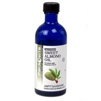 Macrovita Sweet Almond Oil 100ml - Αμυγδαλέλαιο Ιδανικό για Μασάζ και Ντεμακιγιάζ