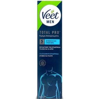Veet Men Total Pro Cream 200ml - Κρέμα Αποτρίχωσης για Στήθος & Πλάτη για την Ευαίσθητη Ανδρική Επιδερμίδα