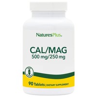 Natures Plus Calcium 500mg & Magnesium 250mg, Συμπλήρωμα Διατροφής για την Καλή Υγεία των Οστών & των Δοντιών 90tas