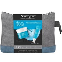 Neutrogena Πακέτο Προσφοράς Hydro Boost Water Gel 50ml & Δώρο Hydro Boost Awakening Eye Cream 15ml & Νεσεσέρ - Ενυδατικό Gel Προσώπου για Κανονική, Μικτή Επιδερμίδα & Ενυδατική Κρέμα Ματιών για Αναζωογόνηση