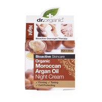 Dr Organic Moroccan Argan Oil Night Cream 50ml - Κρέμα Νύχτας με Έλαιο Αργκάν με Έντονη Αντιγηραντική Δράση