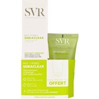 SVR Promo Sebiaclear Mat & Pores Cream 40ml & Δώρο Anti-Imperfections Gel Moussant Cleanser 55ml - Ματ Κρέμα Προσώπου Διπλής Δράσης για Ενυδάτωση & Ρύθμιση Σμήγματος & Καθαριστικό Τζελ Προσώπου & Σώματος για Λιπαρό Δέρμα με Τάση Ακμής