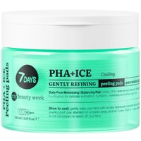 7DAYS Exfoliating Peeling Pads PHA & Ice 50 Τεμάχια - Απολεπιστικά Δισκία Δύο Όψεων για Ήπια Αναδόμηση