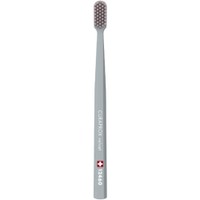 Curaprox CS 12460 Velvet Toothbrush 1 Τεμάχιο - Γκρι / Ροζ Απαλό - Οδοντόβουρτσα με Εξαιρετικά Απαλές & Πυκνές Ίνες Curen για Πολύ Ευαίσθητα Δόντια