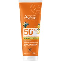 Avene Kids Resistant Spf50+ Cream 250ml - Παιδικό Αντηλιακό Γαλάκτωμα Πολύ Υψηλής Προστασίας για Ευαίσθητο Δέρμα με Τριπλή Αντίσταση στο Νερό, την Άμμο & τον Ιδρώτα