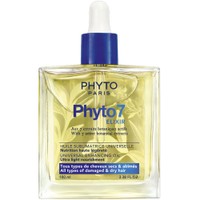 Phyto 7 Elixir Universal Enhansing Oil 100ml - Ανάλαφρο Έλαιο για Καταστραμμένα & Ξηρά Μαλλιά που Χαρίζει Θρέψη, Απαλότητα & Μεταξένια Υφή Χωρίς να τα Βαραίνει