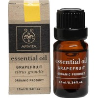 Apivita Grapefruit Essential Oil 10ml - Πολυχρηστικό Αιθέριο Έλαιο Αρωματοθεραπείας από Γκρέιπφρουτ με Αποτοξινωτικές & Αντισηπτικές Ιδιότητες