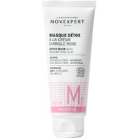 Novexpert with Creamy Pink Clay Detox Mask 75ml - Αποτοξινωτική Μάσκα με Ροζ Άργιλο για Όλους τους Τύπους Δέρματος