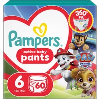Pampers Pants Paw Patrol Limited Edition No6 (13+kg) Πάνες Βρακάκι 60 πάνες