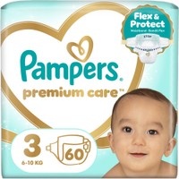 Pampers Premium Care Νο3 (6-10kg) 60 πάνες - 
