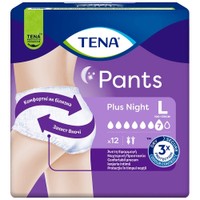 Tena Pants Plus Night Unisex 12 Τεμάχια - Large 100-135cm - Απορροφητικά Εσώρουχα για Βαριά Μορφή Ακράτειας