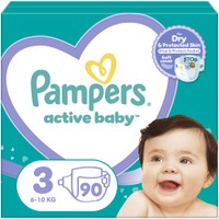 Pampers Active Baby No3 (6-10kg) Giant Pack 90 πάνες