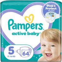 Pampers Active Baby No5 (11-16kg) Giant Pack 64 πάνες