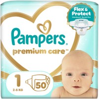 Pampers Premium Care Νο1 Newborn (2-5kg) 50 πάνες