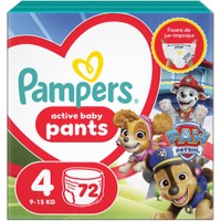 Pampers Pants Paw Patrol Limited Edition No4 (9-15kg) Πάνες Βρακάκι 72 πάνες