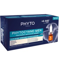 Phyto Phytocyane Anti-Hair Loss Treatment for Men 12vials x 3,5ml - Θεραπεία Κατά της Έντονης Ανδρικής Τριχόπτωσης Λόγω Κληρονομικότητας & Αραίωσης των Μαλλιών