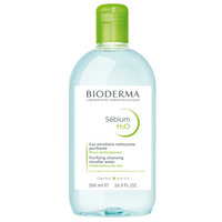 Bioderma Sebium H2O Purifying Cleansing Micellar Water 500ml - Νερό Καθαρισμού & Ντεμακιγιάζ Προσώπου - Ματιών, Κατάλληλο για Μικτό - Λιπαρό Δέρμα