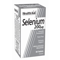 Health Aid Selenium 200μg 60tabs - Συμπλήρωμα Διατροφής με Σελήνιο, Βραδείας Αποδέσμευσης για Αντιοξειδωτική Προστασία