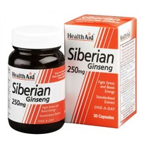 Health Aid Siberian Ginseng 250mg 30caps - Συμπλήρωμα Διατροφής για Τόνωση του Ανοσοποιητικού