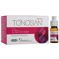 Tonosan B12 Booster Food Supplement with Raspberry Flavor 15x7ml - Συμπλήρωμα Διατροφής σε Πόσιμο Διάλυμα με Β12 για την Ενίσχυση του Νευρικού & Ανοσοποιητικού Συστήματος, Γεύση Βατόμουρο