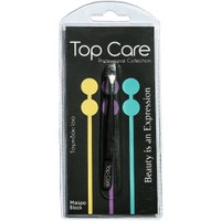 Top Care Tweezers Straight Tip 1 Τεμάχιο - Μαύρο - Τσιμπιδάκι Ίσιο