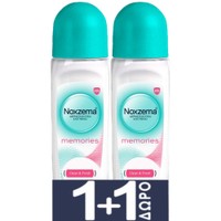 Noxzema Promo Memories Roll On Clean & Fresh 300ml (2x150ml) - Γυναικείο Αντιιδρωτικό Αποσμητικό με Άρωμα Λουλουδιών για 48ωρη Προστασία