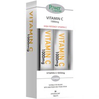 Power Health Promo Vitamin C 1000mg, 2x20 Effer.tabs - Συμπλήρωμα Διατροφής με Βιταμίνη C για την Ενίσχυση του Ανοσοποιητικού με Γεύση Πορτοκάλι