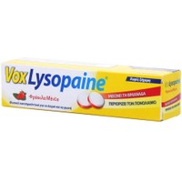 Vox Lysopaine Παστίλιες για τον Πονόλαιμο & τον Ερεθισμό Φράουλα Μέντα 18 Τεμάχια