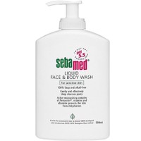 Sebamed Liquid Face & Body Wash - 300ml - Ήπιο καθαριστικό Προσώπου Σώματος για Ευαίσθητη & Προβληματική Επιδερμίδα με Αντλία