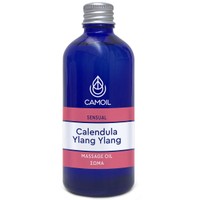 Camoil Calendula Ylang Ylang Sensual Massage Oil 100ml - Έλαιο Μασάζ με Καλέντουλα & Αιθέριο Έλαιο Ylang Ylang για Αίσθηση Ηρεμίας & Ευεξίας