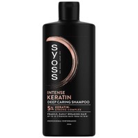 Syoss Intense Keratin 5% Strong & Complex Deep Caring Shampoo Hair 440ml - Σαμπουάν με Κερατίνη για Αναδόμηση της Τρίχας στα Αδύναμα & Εύθραυστα Μαλλιά