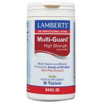 Lamberts Multi-Guard High Potency 30tabs - Συμπλήρωμα Διατροφής Πολυβιταμινών, Μετάλλων & Ιχνοστοιχείων Υψηλής Δραστικότητας με Αντιοξειδωτικά για Ενέργεια & Τόνωση