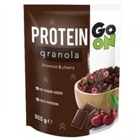 Go On Protein Granola Brownie & Cherry 300g - Νιφάδες Δημητριακών με Υψηλή Περιεκτικότητα σε Πρωτεΐνη & Αποξηραμένα Φρούτα