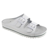 Scholl Shoes AirBag White 1 Ζευγάρι - Ανατομικά Καλοκαιρινά Παπούτσια σε Λευκό Χρώμα, Χαρίζουν Σωστή Στάση & Φυσικό, Χωρίς Πόνο Βάδισμα