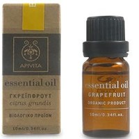 Apivita Essential Oil Grapefruit Γκρέιπφρουτ 10ml - 100% Βιολογικό Αιθέριο Έλαιο με Αποτοξινωτικές, Αντισηπτικές  Ιδιότητες