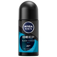 Nivea Men Deep Black Carbon Beat 48h Deo Roll-On 50ml - Ανδρικό Αποσμητικό 48ωρης Προστασίας