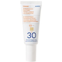 Korres Yoghurt Tinted Sunscreen Face Cream Protect & Hydrate Spf30 for Sensitive Skin 40ml - Ενυδατική Κρέμα Προσώπου Υψηλής Αντηλιακής Προστασίας με Χρώμα