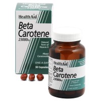 Health Aid Beta Carotene 23000iu 30caps - Συμπλήρωμα Διατροφής με Φυσική Προβιταμίνη Α, Αντιγηραντική και Κατά των Ελευθέρων Ριζών