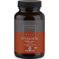 Terranova Vitamin D3 2000iu Complex Φυτικής Προέλευσης Βιταμίνη D3 50veg.caps