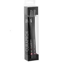 Curaprox Black is White Ultra Soft Toothbrush 2 Τεμάχια - Μαύρο - Οδοντόβουρτσα με Πολύ Μαλακές - Πυκνές Ίνες, Επικαλυμμένες με Άνθρακα για Λευκαντικό Αποτέλεσμα