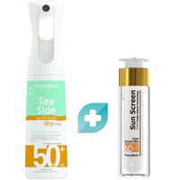 Σετ Frezyderm Sea Side Dry Mist for Face & Body Spf50+, 300ml & Sun Screen Color Velvet Face Cream Spf50+, 50ml - Αντηλιακό Mist Προσώπου, Σώματος Πολύ Υψηλής Προστασίας για Όλη την Οικογένεια & Αντηλιακή Προσώπου με Χρώμα, Πολύ Υψηλής Προστασίας & Βελούδινης Υφής