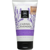 Apivita Caring Lavender Moisturizing & Soothing Body Cream 150ml - Ενυδατική & Καταπραϋντική Κρέμα Σώματος με Βιολογικό Έλαιο Λεβάντας