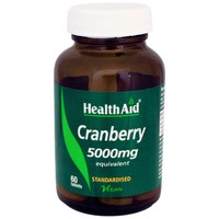 Health Aid Cranberry 5000mg 60tabs - Συμπλήρωμα Διατροφής με Κράνμπερρυ για Υγιές Ουροποιητικό