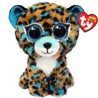 Ty Beanie Babies Cobalt Plushie 1 Τεμάχιο - Λούτρινο Παιδικό Παιχνίδι Λεοπάρδαλη με Μπλέ Βούλες