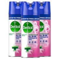 Dettol Πακέτο Προσφοράς Spray Orchard Blossom 3x400ml - Απολυμαντικό, Αντιβακτηριδιακό Spray για Σκληρές & Μαλακές Επιφάνειες