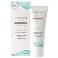 Synchroline Aknicare Teintée Face Cream for Oily Acne-Prone Skin 50ml - Dore - Ματ Ενυδατική Κρέμα Προσώπου με Χρώμα & Αντιμικροβιακή Δράση για Λιπαρό Δέρμα με Τάση Ακμής